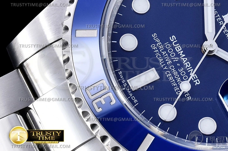 0118 Sporty ROLSUB0338 – Submariner 116619LB 904L SS SS Blue VSF VS 1042